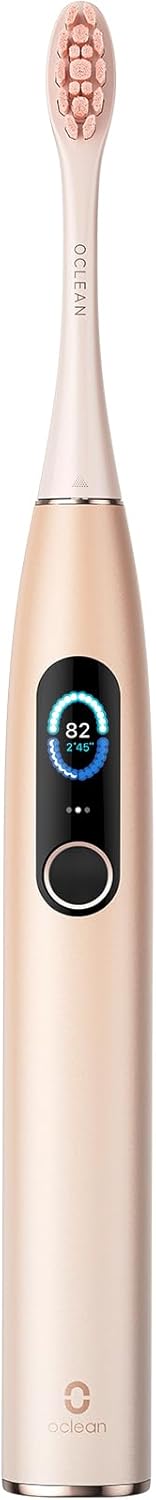 Oclean Elektrische Zahnbürste X Series Pro Gift Set, Schallzahnbürste mit Bildschirm, 3 Modi & 32 Intensitäten Sonic Electric Toothbrush mit Timer, 6 Stücke Bürstenköpfe mit Reiseetui, Grün