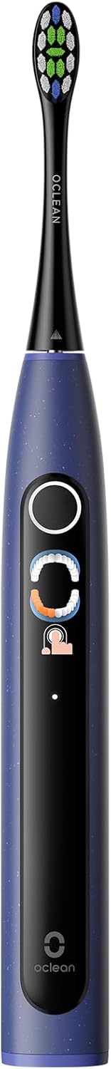 Oclean Schallzahnbürste X Lite Grau, Elektrische Zahnbürste mit 5 Putzmodi, Electric Toothbrush mit 40 Tage Akkulaufzeit, IPX7 Wasserdicht, 72000VPM, SmarTimer, EasyStart, Grau