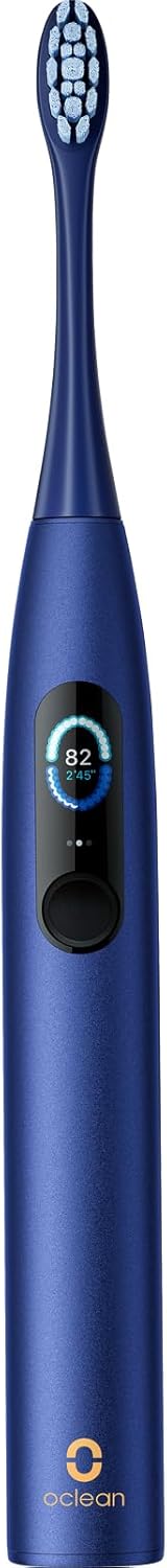 Oclean Elektrische Zahnbürste X Series Pro Gift Set, Schallzahnbürste mit Bildschirm, 3 Modi & 32 Intensitäten Sonic Electric Toothbrush mit Timer, 6 Stücke Bürstenköpfe mit Reiseetui, Grün