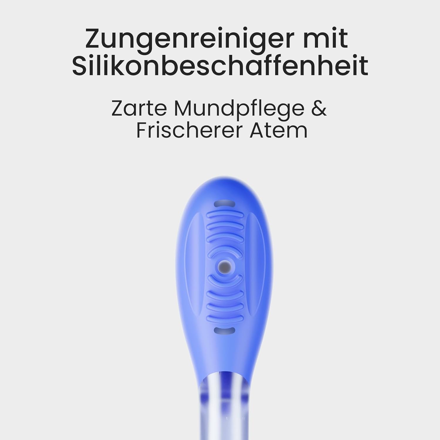 Oclean Easy Clean Bürstenköpfe 2 Pack, Ersatzbürstenköpfe für Oclean Ease elektrische Zahnbürste, weichem Gummi mit soft Borsten, Aufsteckzahnbürstenkopf mit Zungenreiniger, Blau
