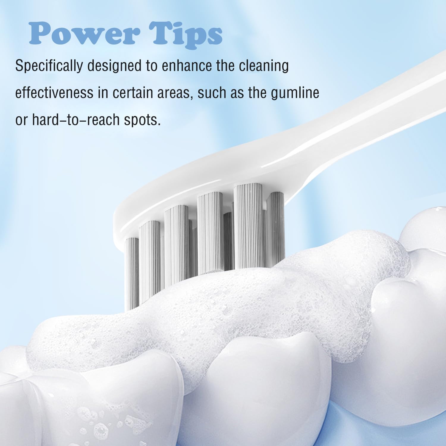 10 Pack Toothbrush Heads Compatible with Oclean Electric Toothbrush, Replacement Brushes Suitable for Oclean One, Flow, X Pro, X Pro Elite, X Pro Digital, X Lite, X10, X Ultra, Air2, F1 etc.