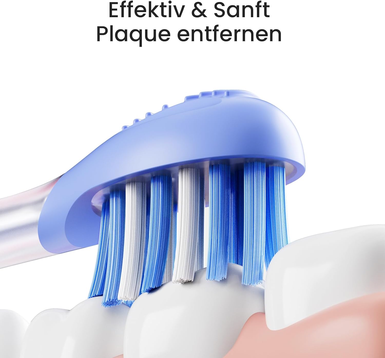 Oclean Ease elektrische Zahnbürste Blau, Tragbare Schallzahnbürste geeignet für Reisen, USB-Ladung Zahnbürste mit 3 Bürstenköpfen, Sonic Electric Toothbrush mit Timer, 2 Putzmodi mit Wandhalterung