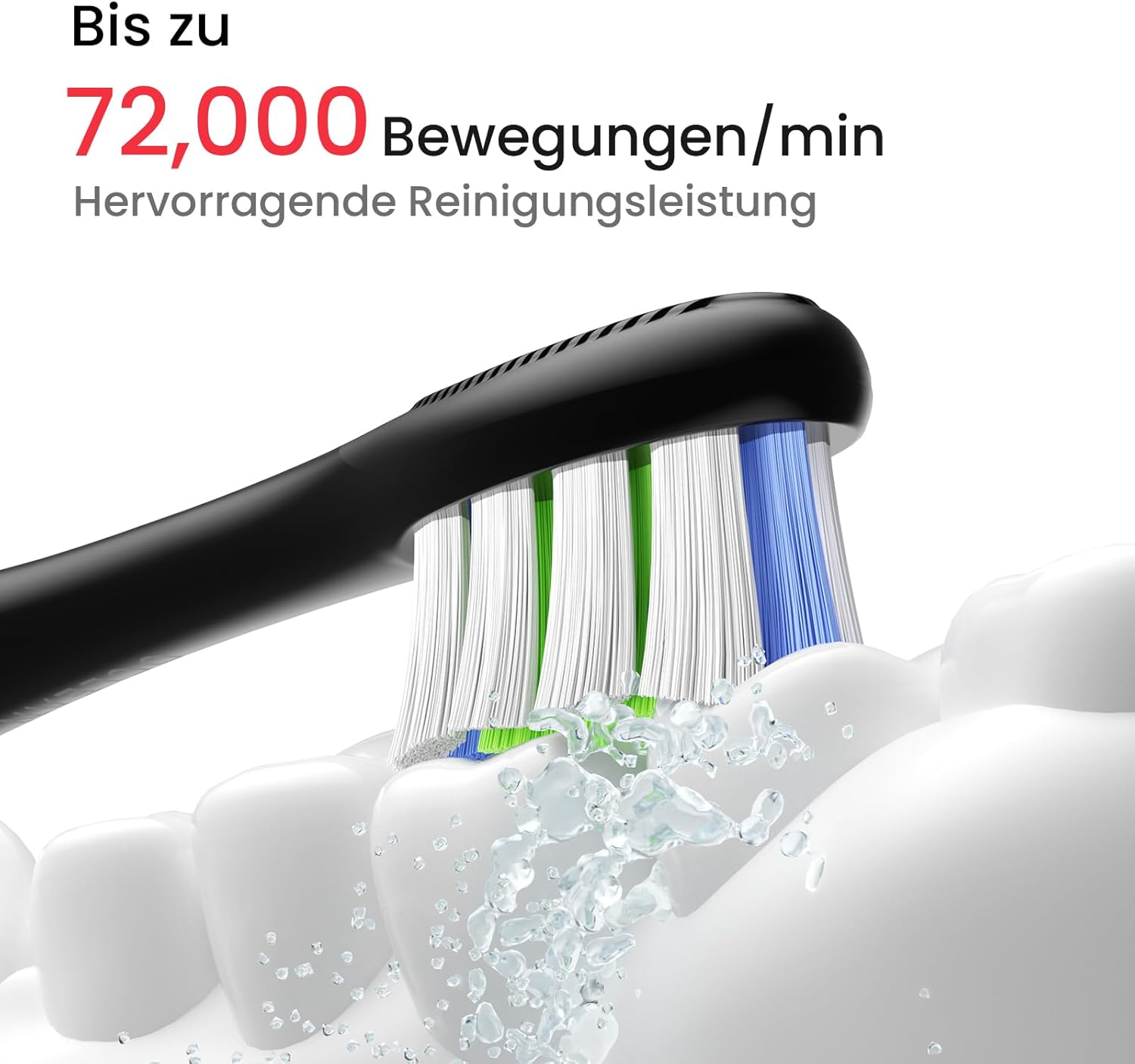 Oclean Elektrische Zahnbürste X Lite Blau, Schallzahnbürste mit 5 Putzmodi, Electric Toothbrush mit 40 Tage Akkulaufzeit, 72000VPM, IPX7 Wasserdicht, EasyStart, SmarTimer,Dunkelblau