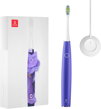 Oclean Schallzahnbürste X Series Pro Digital Travel Set mit Touch-Display, 6 Zahnbürstenköpfe mit Reiseetui, 3 Modi Elektrische Zahnbürste mit Timer & 30 Tage Akkulaufzeit, Sternlila