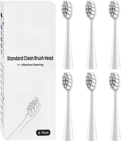 6 Pack Gum Care Replacement Brush Heads Compatible with Oclean Electric Toothbrush Heads for Oclean Spark, Flow, X Pro, X Pro Elite, X Pro Digital, X Lite, X Ultra, Air2, F1
