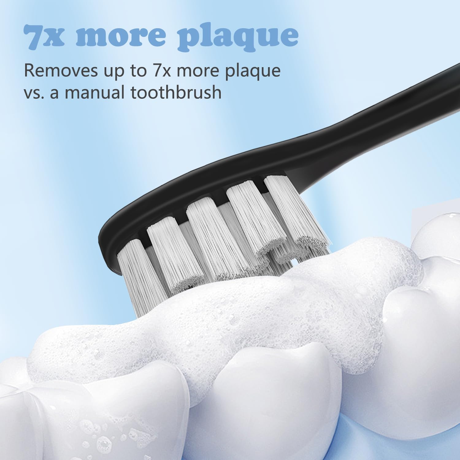 6 Pack Replacement Brush Heads Compatible with Suri Electric Toothbrush for Suri Replacement Toothbrush Heads