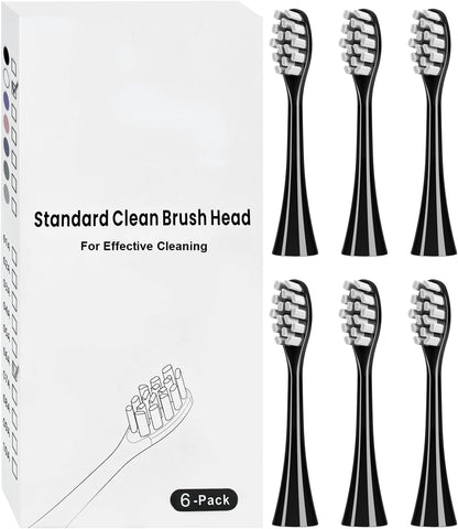 6 Pack Replacement Brush Heads Compatible with Suri Electric Toothbrush for Suri Replacement Toothbrush Heads