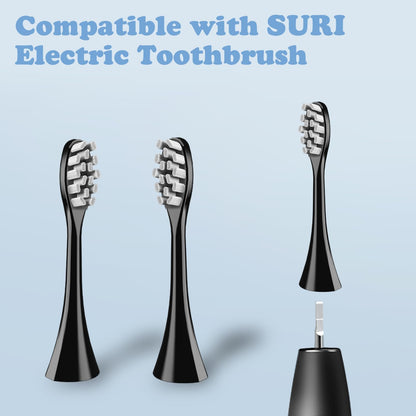 6 Pack Replacement Brush Heads Compatible with Suri Electric Toothbrush for Suri Replacement Toothbrush Heads