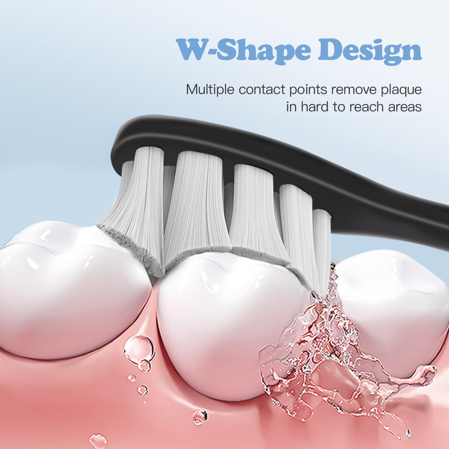 6 Pack Replacement Brush Heads Compatible With Oclean Electric Toothbrush for Spark, Flow, X Pro, X Elite, X Digital, X Lite, X10, X Ultra, Air2, F1
