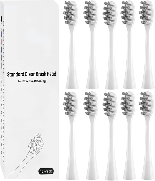 10 Pack Toothbrush Heads Compatible with Oclean Electric Toothbrush, Replacement Brushes Suitable for Oclean One, Flow, X Pro, X Pro Elite, X Pro Digital, X Lite, X10, X Ultra, Air2, F1 etc.