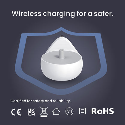 2-in-1 Wall Charger for Oral-B Braun Electric Toothbrush, Charger Base for Oral B Genius Pro Smart Vitality Kids io2 io3 io4 io5 io6 Serie, IPX5, White