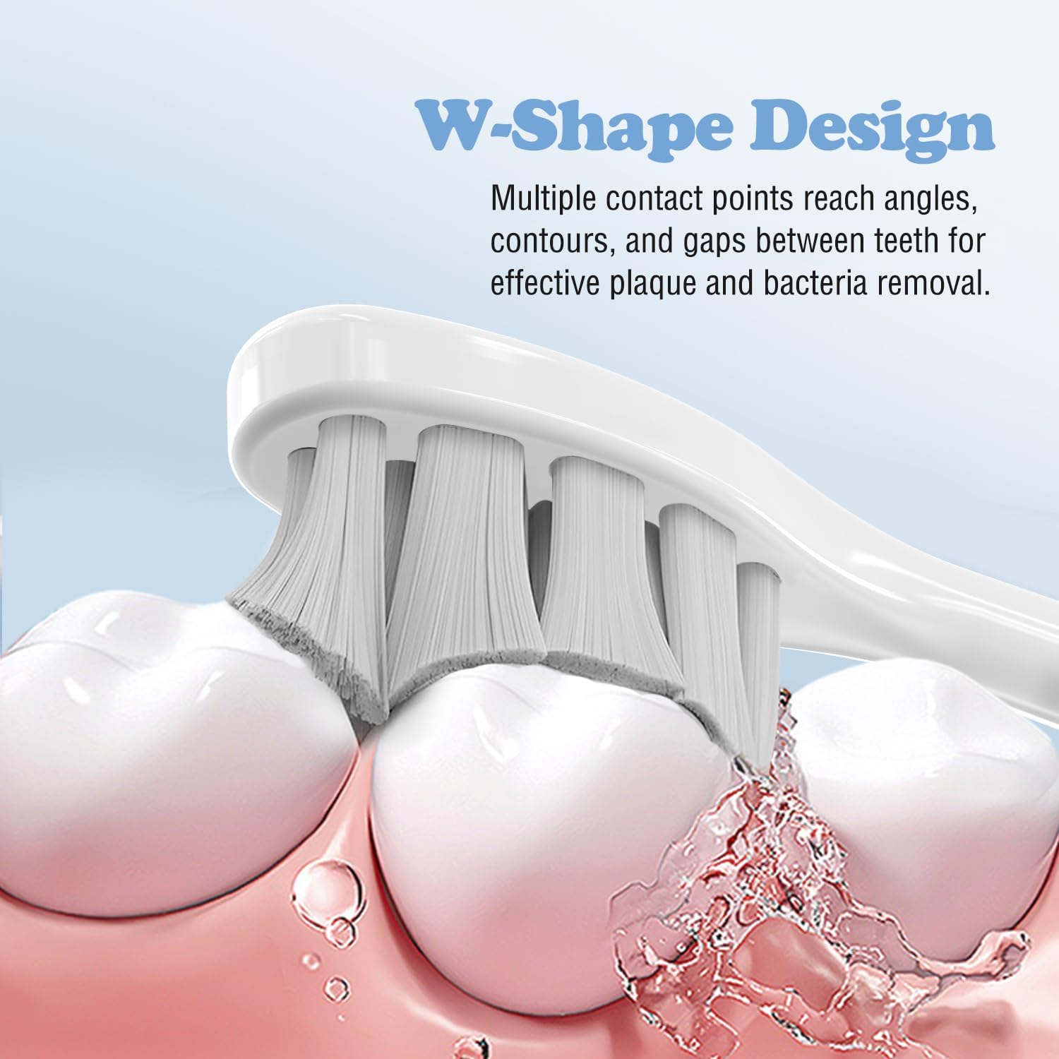 10 Pack Toothbrush Heads Compatible with Oclean Electric Toothbrush, Replacement Brushes Suitable for Oclean One, Flow, X Pro, X Pro Elite, X Pro Digital, X Lite, X10, X Ultra, Air2, F1 etc.