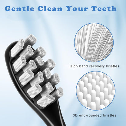 6 Pack Replacement Brush Heads Compatible with Suri Electric Toothbrush for Suri Replacement Toothbrush Heads