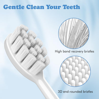 6 Pack Gum Care Replacement Brush Heads Compatible with Oclean Electric Toothbrush Heads for Oclean Spark, Flow, X Pro, X Pro Elite, X Pro Digital, X Lite, X Ultra, Air2, F1