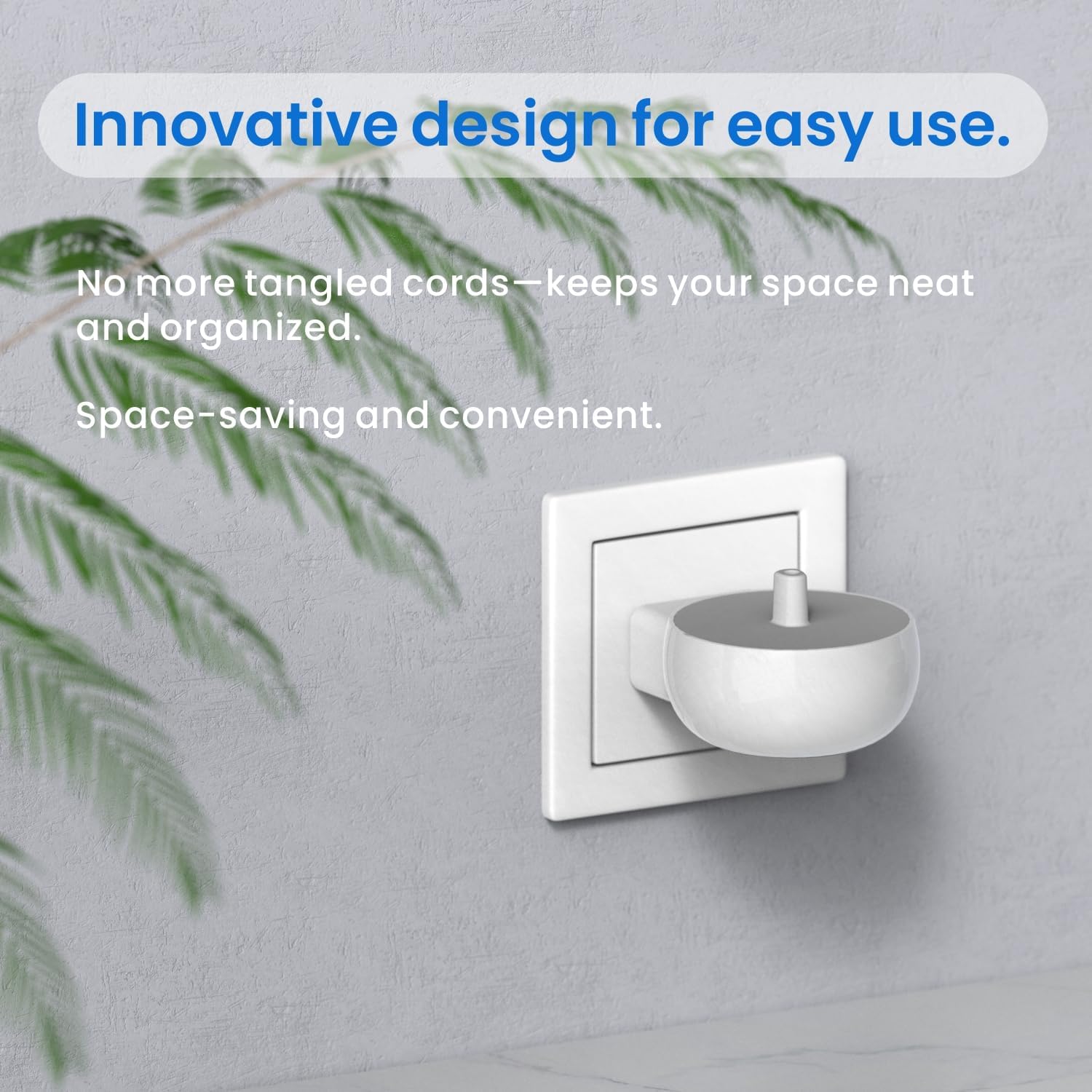 2-in-1 Wall Charger for Oral-B Braun Electric Toothbrush, 3-Port US Plug Charger Base for Oral B Genius Pro Smart Vitality Kids io2 io3 io4 io5 io6 Serie, IPX5, White