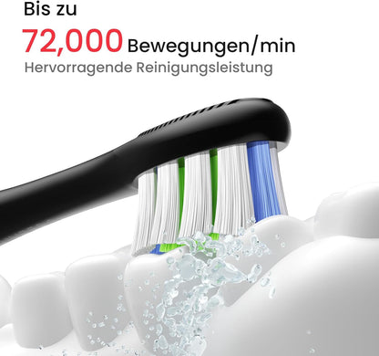 Oclean Elektrische Zahnbürste X Lite Blau, Schallzahnbürste mit 5 Putzmodi, Electric Toothbrush mit 40 Tage Akkulaufzeit, 72000VPM, IPX7 Wasserdicht, EasyStart, SmarTimer,Dunkelblau