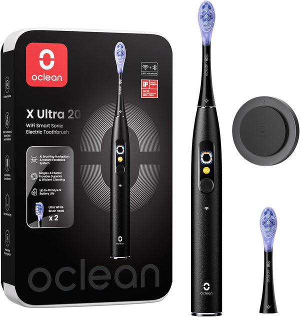 Oclean Elektrische Zahnbürste X Ultra 20, Schwarz