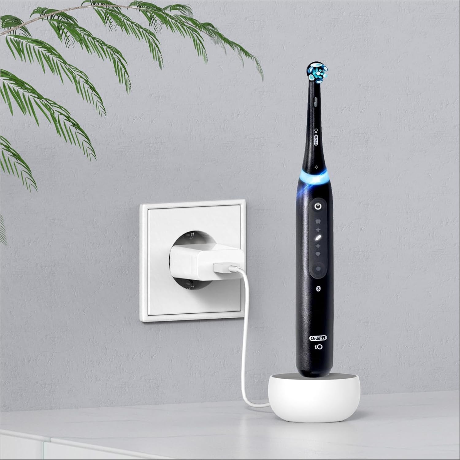 CoolSmile Ladestation Kompatibel mit Oral B Elektrische Zahnbürste, Ladegerät Wandladegerät EU-Steckdose für Braun Oral-B Genius/Pro/Smart/Vitality/Kids/io2/io3/io4/io5/io6 usw