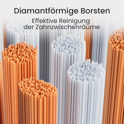Oclean Easy Clean Bürstenköpfe 2 Pack, Ersatzbürstenköpfe für Oclean Ease elektrische Zahnbürste, weichem Gummi mit soft Borsten, Aufsteckzahnbürstenkopf mit Zungenreiniger, Orange