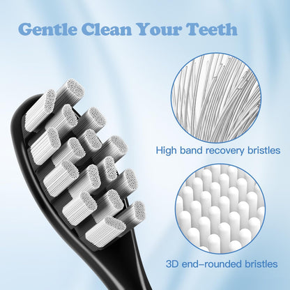 6 Pack Replacement Brush Heads Compatible With Oclean Electric Toothbrush for Spark, Flow, X Pro, X Elite, X Digital, X Lite, X10, X Ultra, Air2, F1